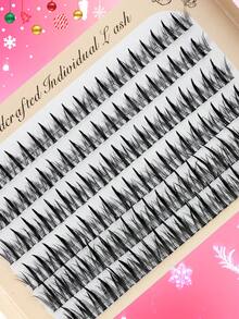 246pcs Soft Cartoon Eyelash Clusters With Pointed Tips, C Curl Fairy DIY Eyelash Extensions, Suitable For Festivals And Parties - View 5