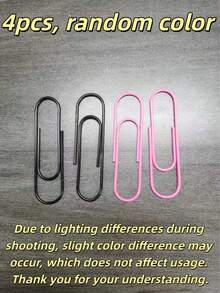 2pcs/4pcs Dopamine Color Bookmarks, Student Paper Clips, Office School Supplies With Bright Colorful Page Markers, Fun Bookmarks, Unique Cool Reading Accessories, Suitable For Book Lovers, Can Be Used As Gifts, Gothic Style Halloween Decor, Christmas, Winter, Holiday Applicable, Cute Metal Pin Bookmarks, Decorative Book Clips, Suitable For Journals, Diaries, Office And Study Supplies, Room Decor, Christmas, Bedroom Decor, Halloween, Home Decor, Autumn Decor, Garden Decor Outdoor, Garden - Multicolor - View 13