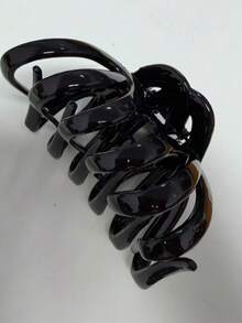 1件/組 9.5cm 大號塑膠髮夾，高級質感，適合髮型造型、通勤、穿搭搭配 - A - 查看 9