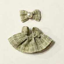 [Clothing Only] 1st & 2nd Generation Outfit Accessories - Black Spaghetti Strap Dress With Bow Decoration Set, Doll Clothes Replacement Outfit - Multicolor - View 13