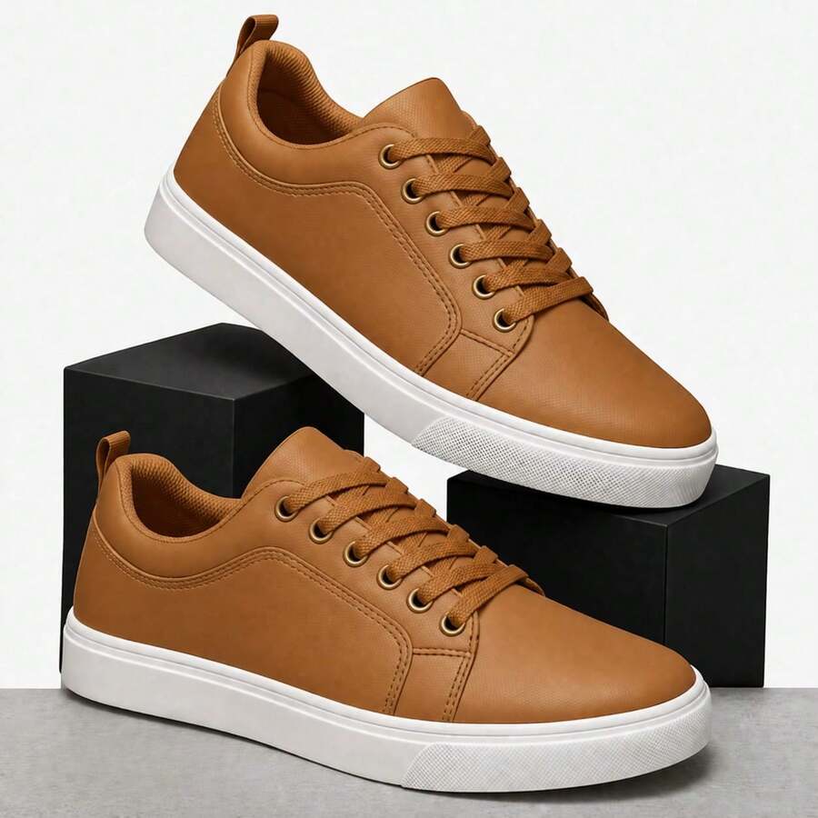 Tênis Masculino Sneaker Casual Social Confortável Sola Alta Leve Macio Estiloso Dia a Dia 2027