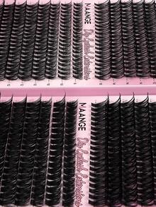 MAANGE 780pcs Dense Lash Clusters 20P/40P/60P/1000P Thick Black Dramatic Eyelash Bundles, DIY Lash Extensions, Voluminous Curly Single Cluster Lashes, Suitable For Daily, Party And Stage, Girls Gift, Women's Gift, Cluster Lashes, Lash Extensions, Affordable Gift - D - View 10