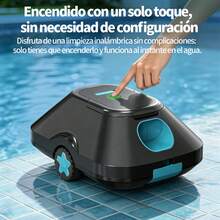 INSE C2 Cordless Automatic Robotic Pool Cleaner, Robotic Vacuum For Residential Pools - Grey - View 4