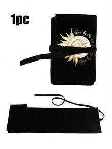 Tarot Card Storage Bag, Printed With Gold Sun And Star Pattern, Portable Card Storage Bag With Drawstring, Suitable For Storing Tarot Cards, Divination Cards, Card Games, Cosmetics, Banknotes; Travel, Commute, Office, Back To School, 2D Printed Design - No Texture, Suitable For Cards, Small Items, Back To School Gifts, Teacher Gifts, Christmas, Halloween - Multicolor - View 21