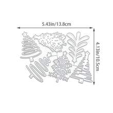 Christmas Tree-Shaped Christmas Metal Cutting Dies For Scrapbooking, DIY Photo Album Decoration,Card Design, Journal Making And Other Decorative Paper Crafts - Christmas Tree Style - View 4