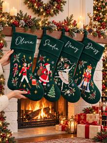 Personalized Nutcracker Christmas Stockings,Custom Family Stockings With Name,Monogrammed Stocking,Holiday Decorations ,2026 Christmas Gift - Multicolor - View 9