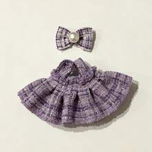 [Clothing Only] 1st & 2nd Generation Outfit Accessories - Black Spaghetti Strap Dress With Bow Decoration Set, Doll Clothes Replacement Outfit - Multicolor - View 12
