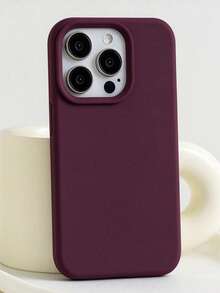 溝槽按鈕高品質液態矽膠手機殼，適用於 iPhone 18 Pro Max 17 16 15 14 13 12 11 Pro Max，柔軟蠟感觸感親膚 - 櫻桃紅 - 查看 3