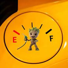 1pc Disney I Am Groot Car Interior Sticker, Cute Fuel Tank Cover Sticker, Car Sun Protection Sticker, Scratch-Resistant Car Exterior Accessory, Lilo & Stitch Pattern, Suitable For Car Body Sticker, Side Door Sticker, Full Car Wrap, Tailgate Cover, Hood, Motorcycle And Car Sticker To Cover Scratches, Party Favor - A - View 7