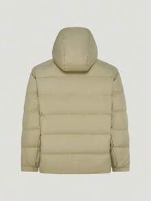 Adidas Men's PL BASIC D JKT Down Jacket Thick Down Jacket - Short KW4700 - Mocha Brown - View 2