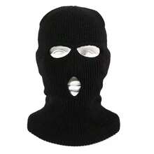 1pc 3-Hole Knitted Full Face Ski Mask, Warm Winter Knitted Balaclava Hat For Outdoor Sports - Multicolor - View 11