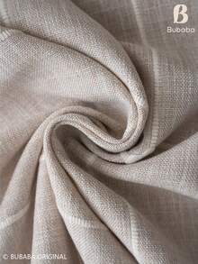 Bubaba 1pc Beige Embroidered Plaid Rectangular Tablecloth With Tassel Fringe, Cotton Polyester Blend Linen Texture, Vintage Bohemian Farmhouse Style, Suitable For Kitchen, Dining Room Rustic Table Decor, Daily Use And Family Gatherings - Multicolor - View 8