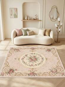 Decomia -Digitally Printed Living Room Rug, Kitchen Rug, Runner - Rust Brown - View 2