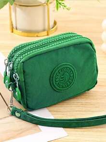 Jewelry Roll, Nylon Material 3-Layer Zipper Storage Bag Travel Jewelry Organizer, Portable With Zipper Pocket, Dust-Proof Storage Bag, Suitable For Rings, Earrings And Bracelets - Multicolor - View 13
