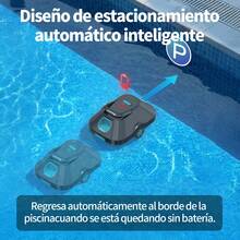 INSE C2 Cordless Automatic Robotic Pool Cleaner, Robotic Vacuum For Residential Pools - Grey - View 7