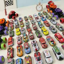 5/10/25pcs Alloy Die-Cast Toy Cars, Random Colors And Patterns, - Random Style Color - View 4