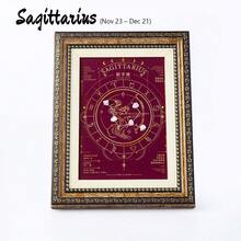 1 Buah Bingkai Foto Kristal Zodiak Alami, Bingkai Foto Batu Permata Energi Penyembuhan, Ornamen Meja Batu Reiki, Dekorasi Meja Rumah & Spiritual - Bingkai Foto Dua Belas Zodiak - View 24