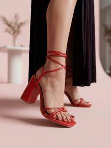 Women Heeled Sandals - Cereza - View 1
