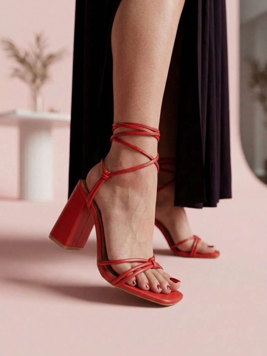 Women Heeled Sandals - Cereza - View 1