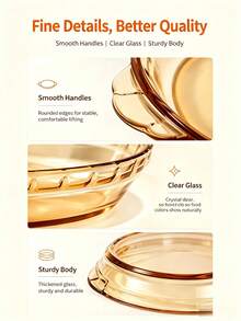 Upgraded Heat-Resistant Glass Baking Dish Abalone Plate Dish Bowl Patio Home Serving Plate Oven Microwave Heating Special Purpose Dessert Tray Kitchen Tray Serving Plate - View 6