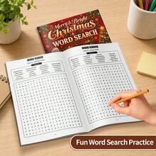 Kids Puzzle Books, Christmas Gift Ideas, Christmas Word Search Puzzle Book, Hidden Word Games For Winter Break, Travel And Cozy Evenings, Enjoy Screen-Free Entertainment And Festive Puzzle Time, A Holiday Gift For Young Word Hunters - Children's Riddle Book - View 8