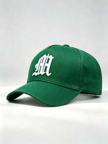 1pc Men Gothic MH Letter Embroidered Baseball Cap Adjustable Fashion Hat For Hiking Casual Street Party Travel Daily Outdoor Wear - Multi-color - View 12