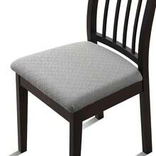 1/4/6pcs Jacquard Chair Cushion, Removable And Washable, A Cushioned Chair Seat Cover Suitable For Kitchens And Offices. - one-size - View 2