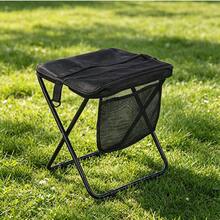 Portable Foldable Camping Stool, 120kg Weight Capacity, Lightweight Outdoor Chair With Side Mesh Pocket, Suitable For Travel, Fishing And Hiking, Lightweight And Durable - Multicolor - View 4