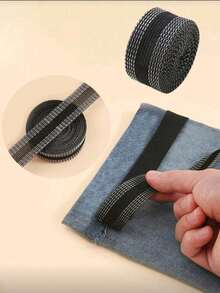 1 Roll 10m/1.97in Iron-On Hem Tape, Suitable For Pants, Jeans, Suit Trousers, Clothing, Adhesive Fabric Tape - Black - View 14