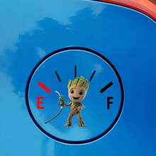 1pc Disney I Am Groot Car Interior Sticker, Cute Fuel Tank Cover Sticker, Car Sun Protection Sticker, Scratch-Resistant Car Exterior Accessory, Lilo & Stitch Pattern, Suitable For Car Body Sticker, Side Door Sticker, Full Car Wrap, Tailgate Cover, Hood, Motorcycle And Car Sticker To Cover Scratches, Party Favor - A - View 5