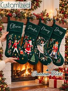 Personalized Nutcracker Christmas Stockings,Custom Family Stockings With Name,Monogrammed Stocking,Holiday Decorations ,2026 Christmas Gift - Multicolor - View 5