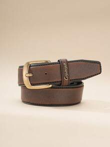 1pc Men's Vintage Western Style Belt, Jeans Belt - BH1279 - View 8