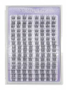 DIY Individual Lashes,16 Rows, Golden / Pink / Silver Glitter Mixed False Eyelashes, Individual Eyelashes, False Eyelashes, Natural Soft High Quality, Suitable For Professional Eyelash Salons, Halloween, Christmas, DIY Eye Makeup - View 15