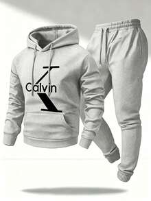 Impala Men Hoodie Co-Ords - Grey - View 1
