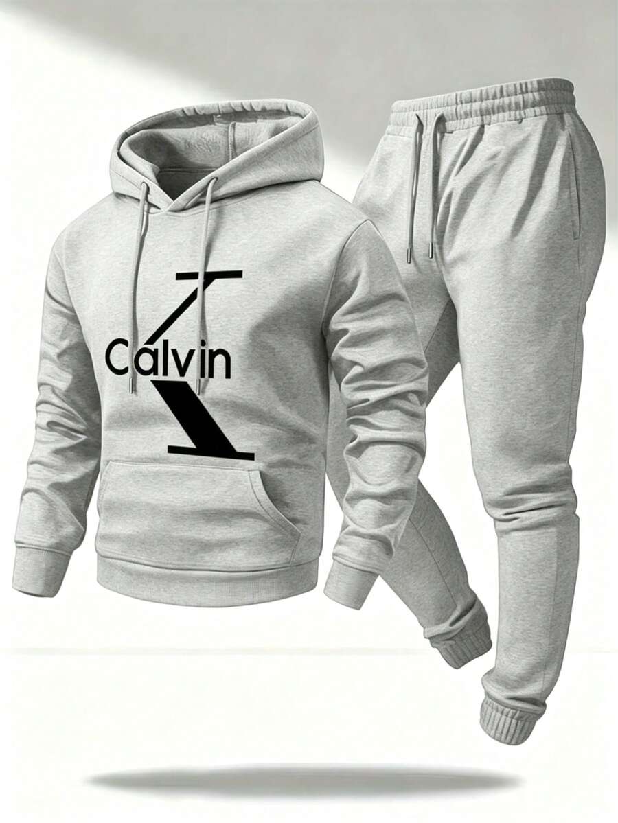 Impala Men Hoodie Co-Ords - Grey - View 1