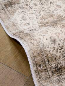 Decomia -Digitally Printed Living Room Rug, Kitchen Rug, Runner - Red and White - View 5