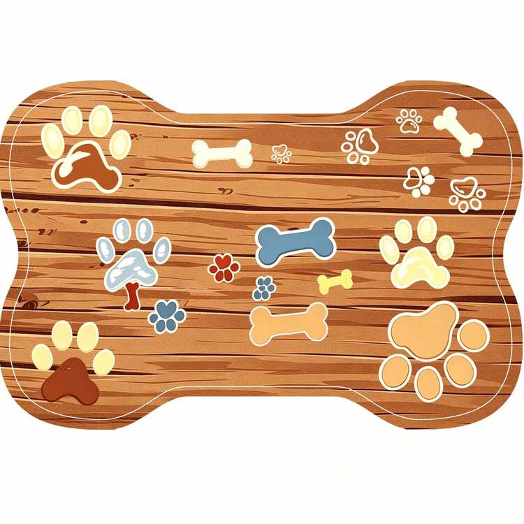 1pc Pet Feeding Mat, Cat & Dog Bowl Food Mat, Absorbent Pet Floor Mat With Rubber Backing, Easy To Clean Pet Supplies, Suitable For Cat Bed, Cat Toys And Pet Bowls, Perfect For Cat & Dog Owners - View 22