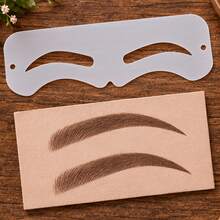 2/1 17x4.2 Cm Eyebrow Shaping Template, Reusable PET Material Eyebrow ...