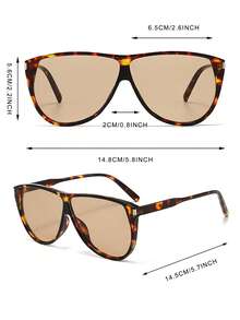 1 Pair Men's Large Frame American Vintage Modern Driving Outdoor Travel Relaxed Casual Glasses - Multicolor - View 4
