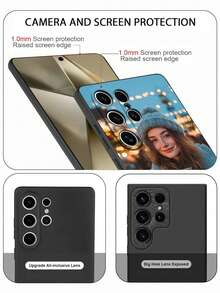 客製化照片防摔 PC 手機殼 保護殼，適用 S26 S26 Plus S26 Ultra S24 S24 Plus S24 FE S24 Ultra S25 S25 Plus S25 Ultra A27，Android 手機殼，防震全機身保護，禮品 - 無色 - 查看 8