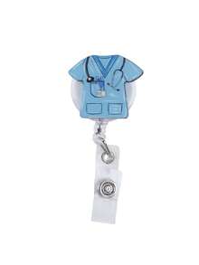 1/10pcs Doctor Nurse Retractable Badge Holder Keychain, Extendable ID Card Holder Spring Rope, Employee Badge Holder Card Sleeve, Gift For Friends, Family, Nurse Day - Multicolor - View 26