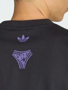 Adidas Originals Men's Graphic Tee Short Sleeve Knit Collarless T-Shirt TKX4844 - Black - View 5