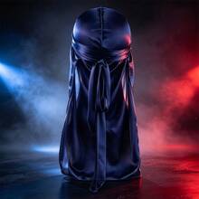 ZTZI Lky Satin Durag For Men, Extra Long Tail Wide Strap Doo Rag, Soft Smooth Head Wrap, Wave Cap For 360 Waves, Hip Hop Hair Accessory - IK4801 - View 30