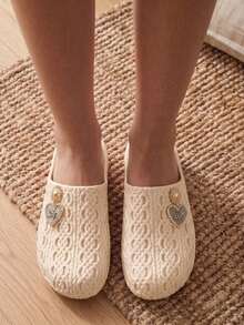 Women Slides - Beige - View 3