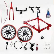 1:8 Alloy DIY Assembly Drop Bar Road Bicycle Model, Detachable Mini Bike, Handmade Assembly Car Model Ornament Toy - Multicolor - View 9
