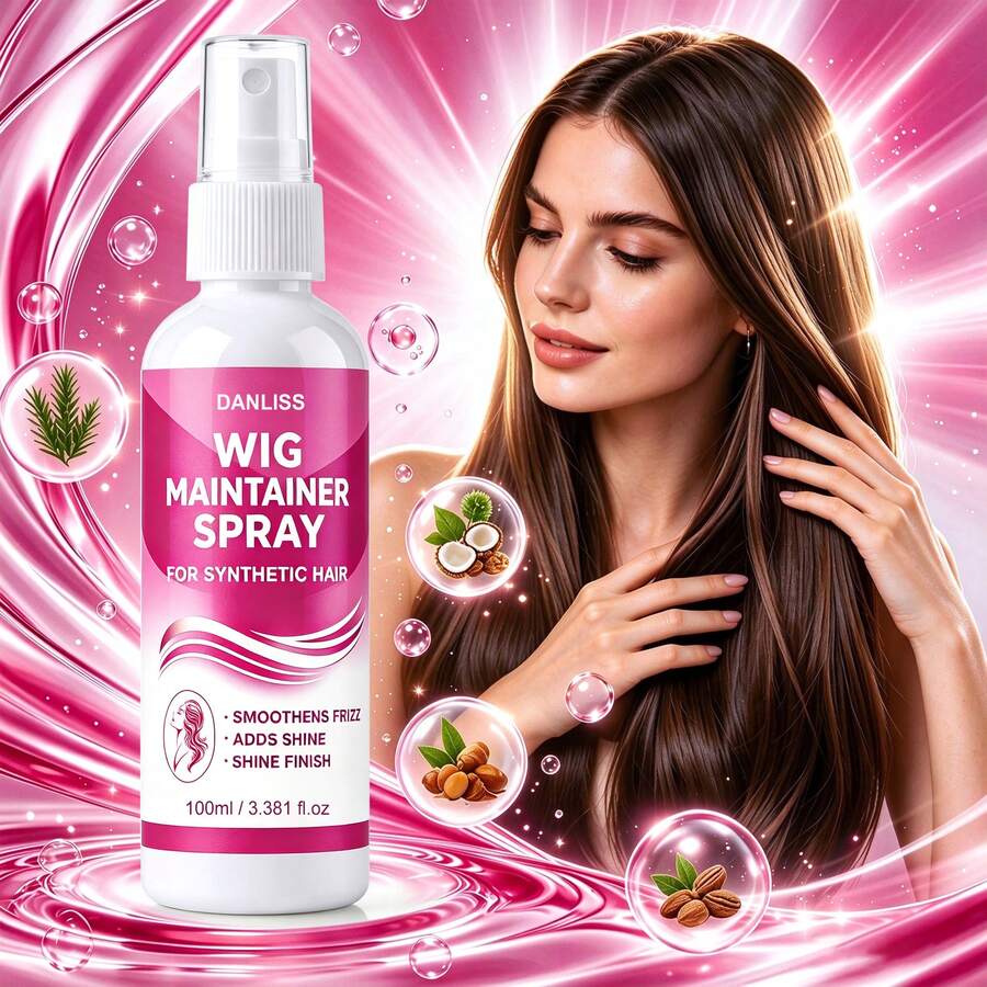 100ml Wig Maintainer Spray For Synthetic Hair, Anti Static & Anti Frizz ...