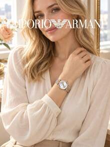 Michael Kors MK3298 Petite Darci Series Women's Quartz Watch Silver & Rose Gold Two-Tone Steel Band Small Dial - White - View 2