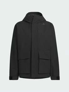 Adidas Men's Fashion Simple Comfortable Sports Casual Hooded Jacket Spring/Autumn JM0960 - Black - View 1
