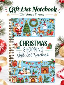 Christmas Gift Card Book For Her, Holiday Gift Card Storage Book With Slots,Santa Claus Theme Spiral Notebook, Holiday Greeting Card Collection Album,Cute Pink Christmas Gift Card Holder, Christmas Gift For Wife, Girlfriend, Mom - Multicolor - View 4