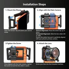 APEXEL Phone Lens Photography Accessory, 17mm+37mm Multi-Function Stretch Clip, Universal Phone Holder Compatible With Macro, Wide Angle & Other Lenses (Lenses Not Included) - View 8